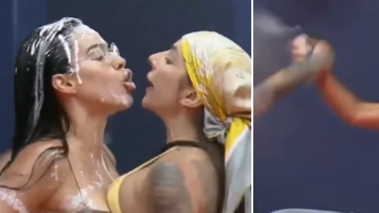 Expulsão? Martina dá tapa na mão de de Tamires e produção precisa entrar em A Fazenda 17 / Reprodução: RecordPlus