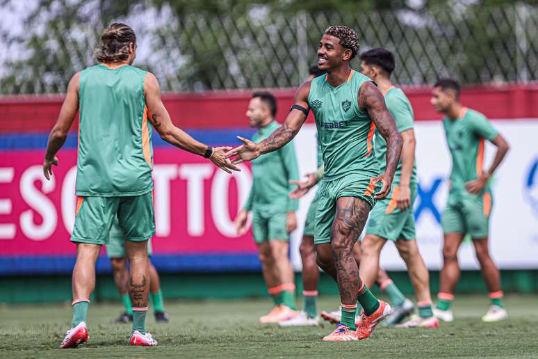 O Fluminens e se prepara para o confronto contra o juventude sem a prenseça de Acosta e Keno FOTOS: MARINA GARCIA / FLUMINENSE F.C.
