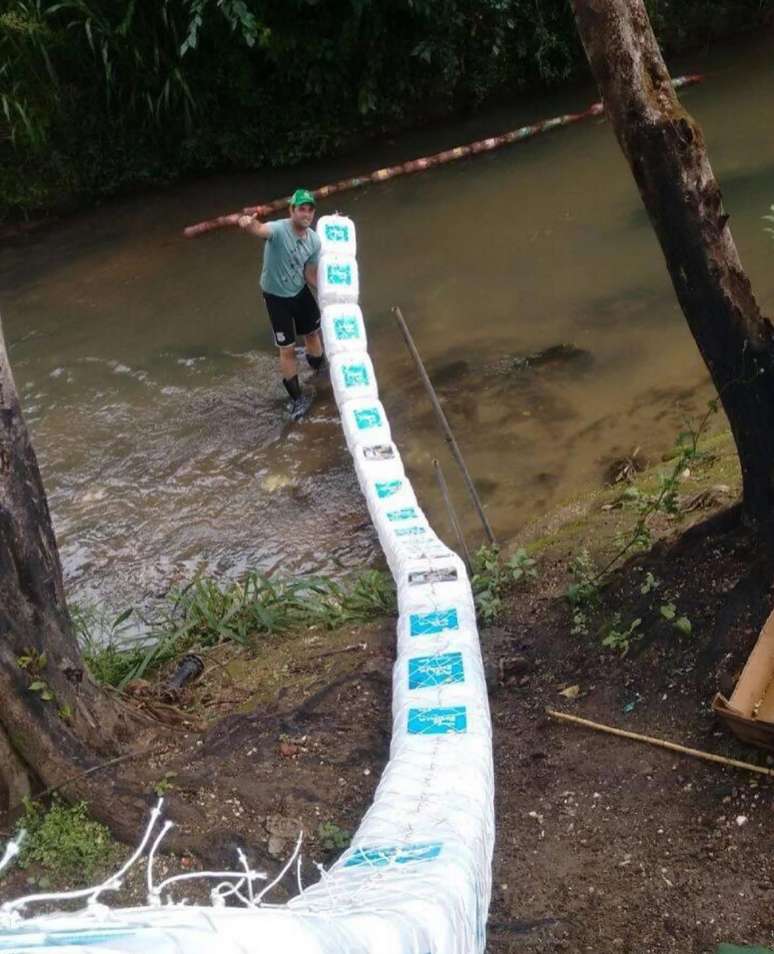 Primeiras ecobarreiras criadas por Diego Saldanha foram produzidas em 2016