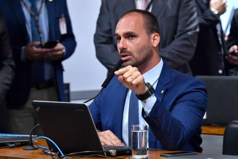 Eduardo Bolsonaro está nos Estados Unidos desde março.