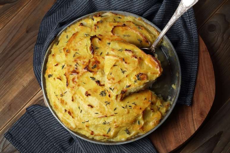 Fish and potato gratin Fish and potato gratin