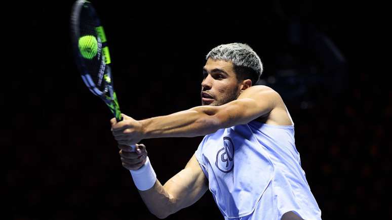 Alcaraz em ação no Six Kings Slam