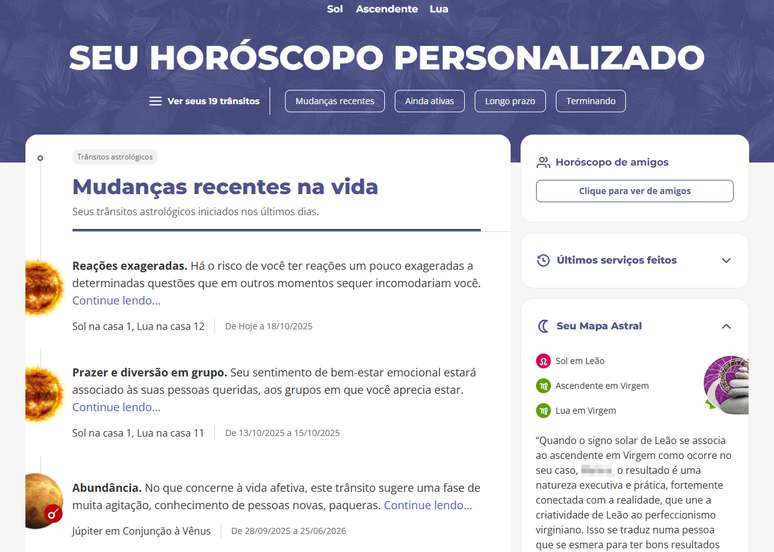 Horóscopo Personalizado