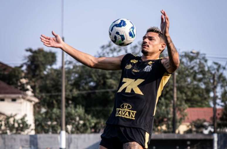 Raul Baretta/ Santos FC - Legenda: Tiquinho Soares retorna de suspensão pelo terceiro amarelo