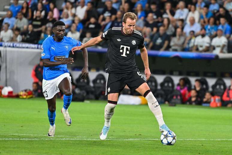 Harry Kane (Bayern de Munique) durante jogo contra o Pafos, no dia 30.09.2025 