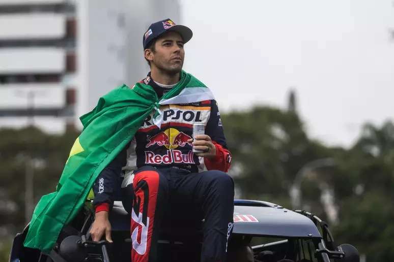 Lucas Moraes durante o Red Bull Showrun em Curitiba
