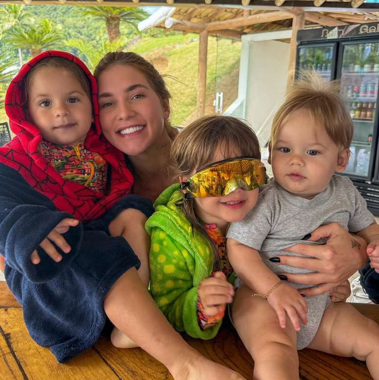 Virginia, Maria Alice, Maria Flor e José Leonardo