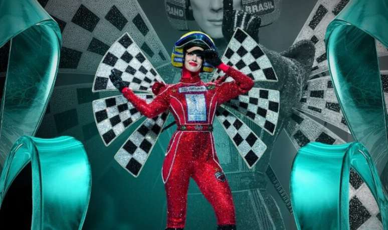 A Brazilian woman wins the Miss contest dressed as Ayrton Senna A Brazilian woman wins the Miss contest dressed as Ayrton Senna