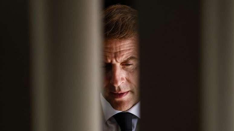 O presidente francês, Emmanuel Macron, em 13 de outubro de 2025.