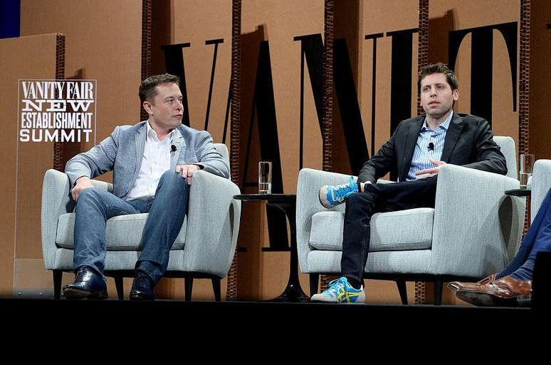 Elon Musk e Sam Altman, cofundadores da OpenAI