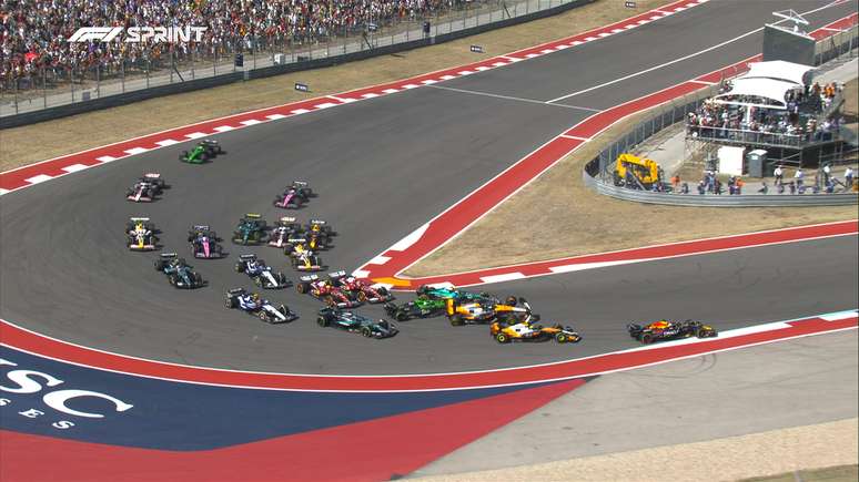 A largada da Sprint nos EUA