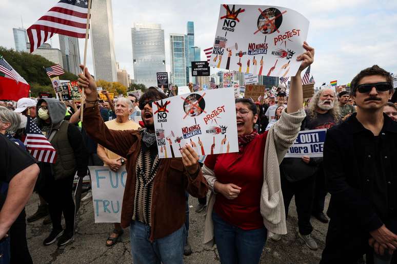 Protesto contra o governo de Trump