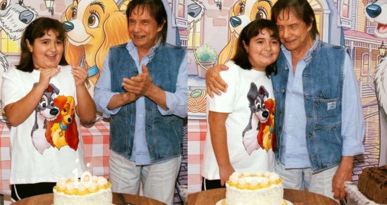 Roberto Carlos celebrates the tenth birthday of his granddaughter Laura, daughter of Valeska and the late Dudu