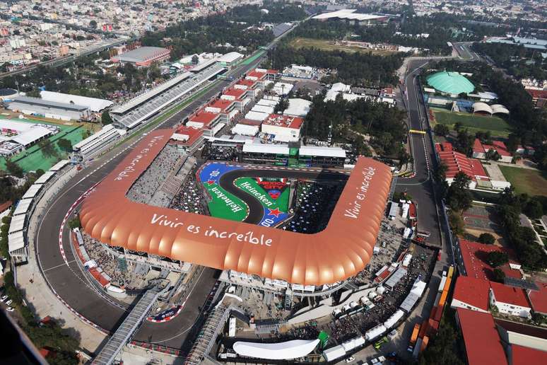 Imagens aéreas do Autódromo Hermanos Rodríguez
