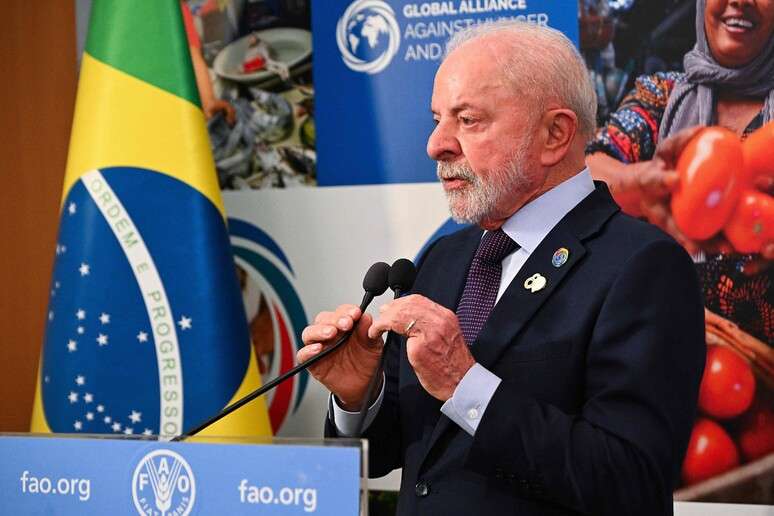 Presidente Lula durante visita a Roma, em 13 de outubro