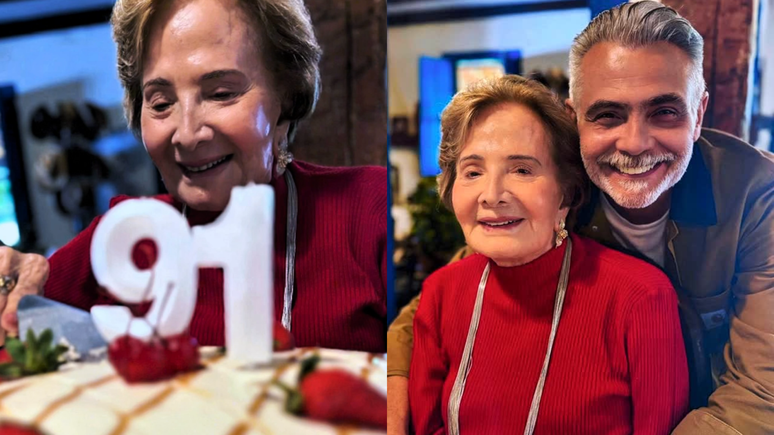 Glória Menezes comemora 91 anos em festa íntima com familiares