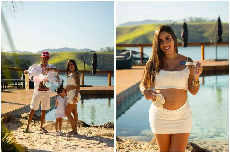 Hillary Yamashiro espera segundo filho de Buzeira