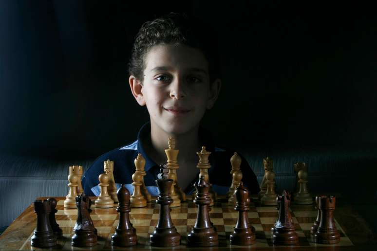 Naroditsky ap&oacute;s a conquista do Campeonato Mundial Juvenil, em 2008, na Turquia