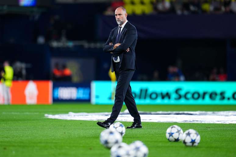 Igor Tudor durante partida da Juventus 