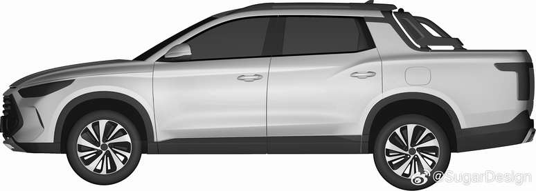Nova picape anti-Toro da BYD tem design vazado na internet