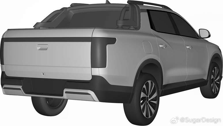 Nova picape anti-Toro da BYD tem design vazado na internet