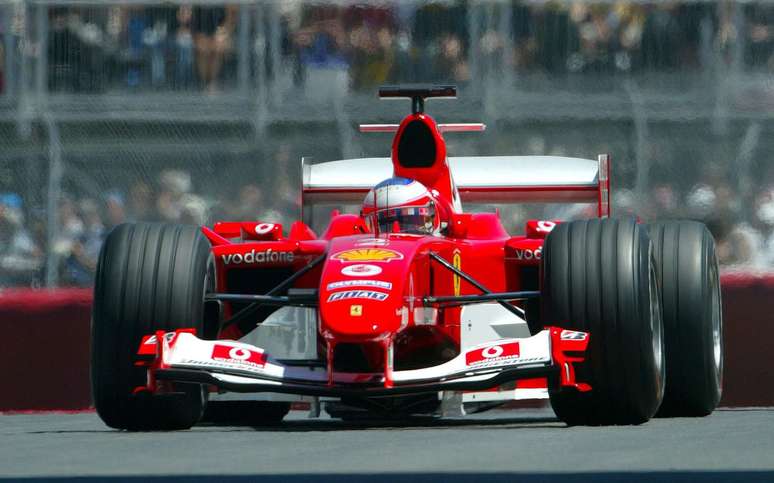 Rubens Barrichello durante a qualifica&ccedil;&atilde;o do GP do Canad&aacute; de 2004 