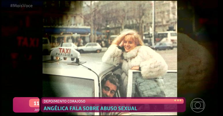 Apresentadora Ang&eacute;lica na &eacute;poca em que sofreu abuso