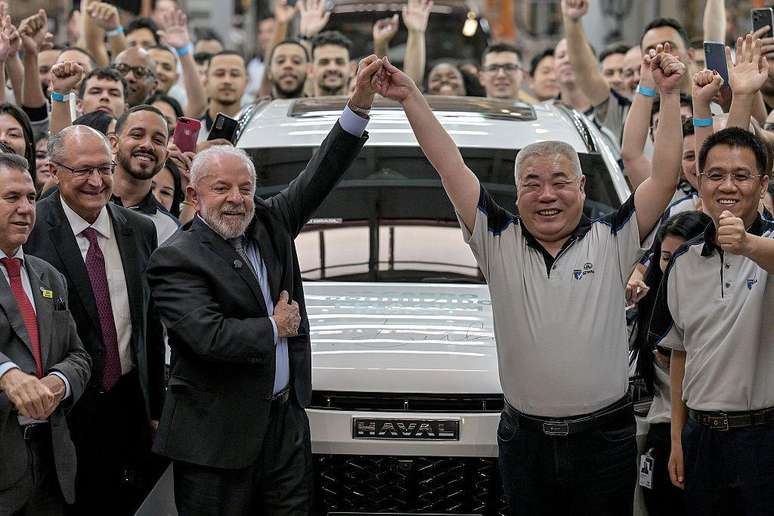 Lula na inaugura&ccedil;&atilde;o de f&aacute;brica da montadora de carros el&eacute;tricos chinesa GWM