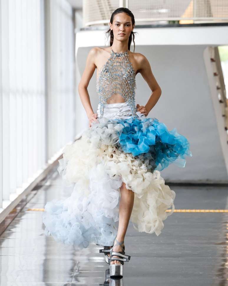 Liya Santos at the Gustavo Silvestre fashion show Liya Santos at the Gustavo Silvestre fashion show