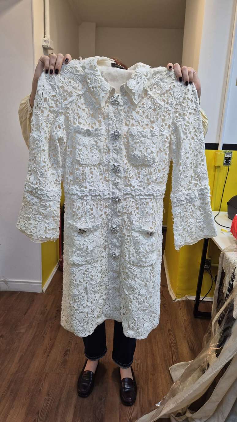 Vestido da Louis Vuitton que pertenceu a Hebe Camargo 