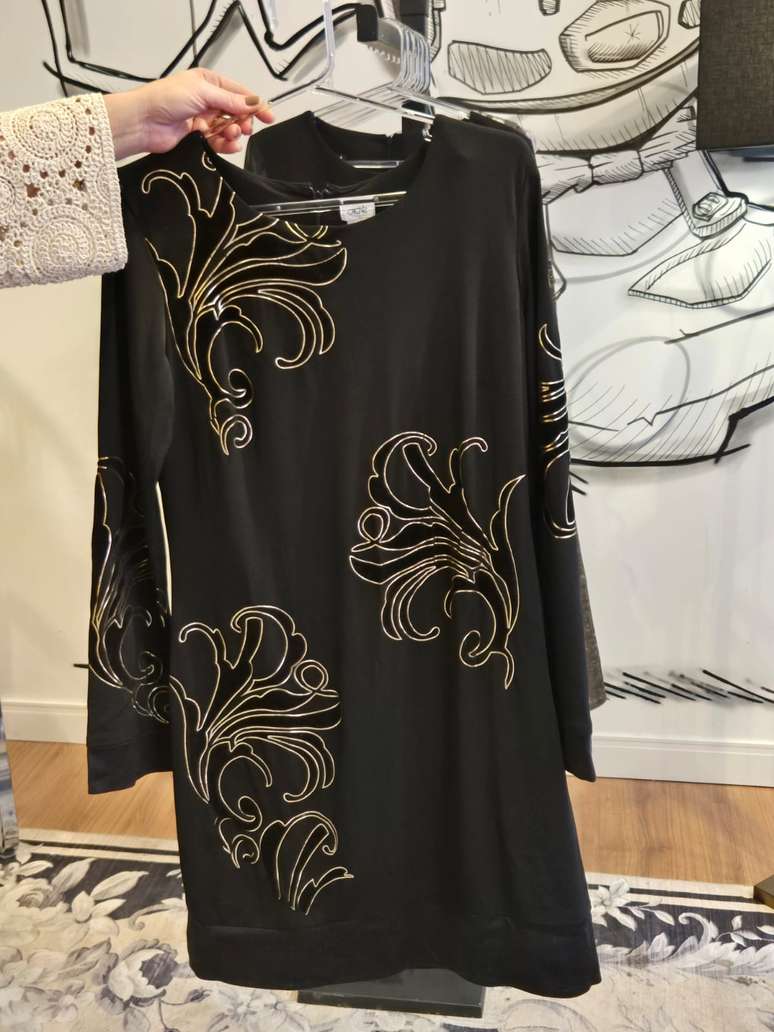 Vestido do acervo da apresentadora 