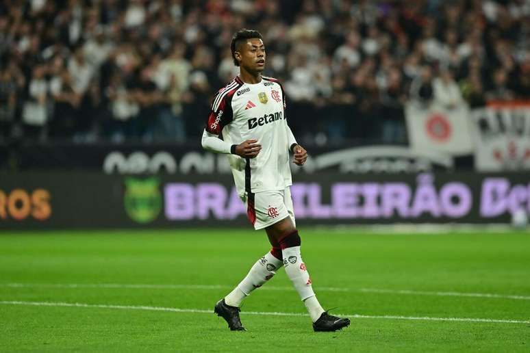 Bruno Henrique (Flamengo) durante jogo contra o Corinthians, no dia 28.09.2025 