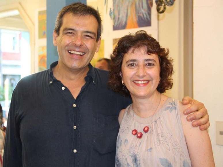 Pablo Salgueiro com a esposa, Rosina Rubio