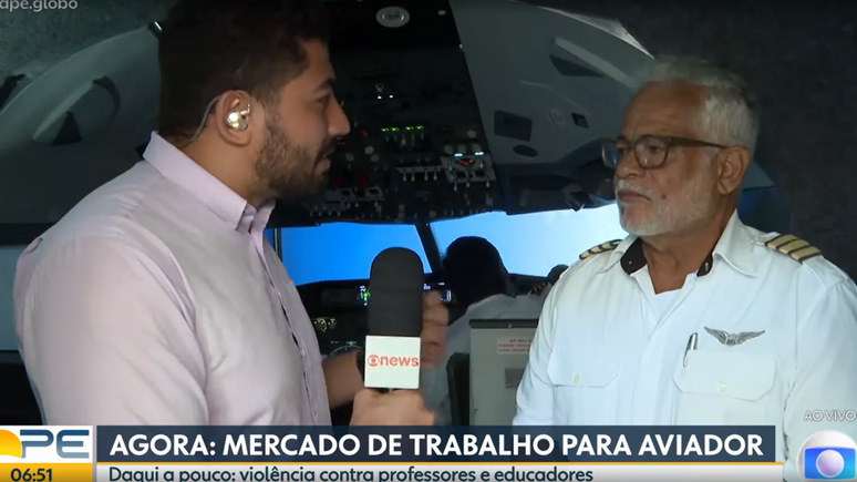 “Plane crashes” with the Globo journalist inside during the live news “Plane crashes” with the Globo journalist inside during the live news