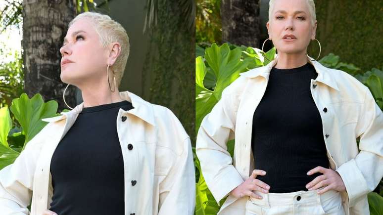 At 62, Xuxa poses topless during a rehearsal at the Copacabana Palace
