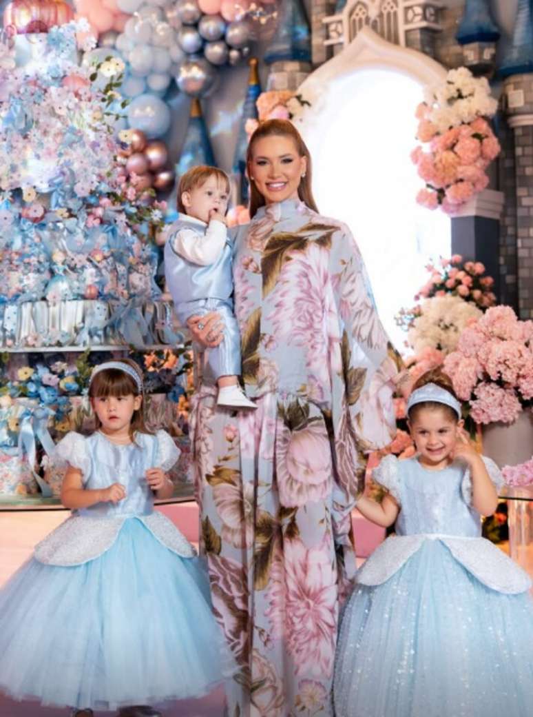 Virginia &eacute; m&atilde;e de Maria Alice, de quatro anos, Maria Flor, de tr&ecirc;s anos, e Jos&eacute; Leonardo, de um ano