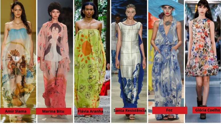 Printed dresses (Photo: Agênciass Brazil News and Fotosite) Printed dresses (Photo: Agênciass Brazil News and Fotosite)