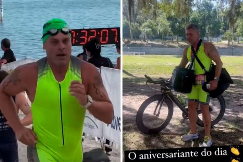 Luigi Baricelli does triathlon