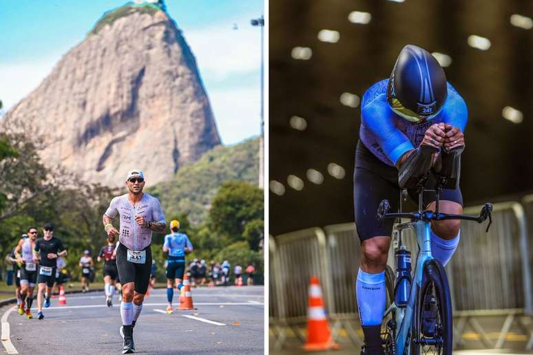 Rafael Moura practices triathlon