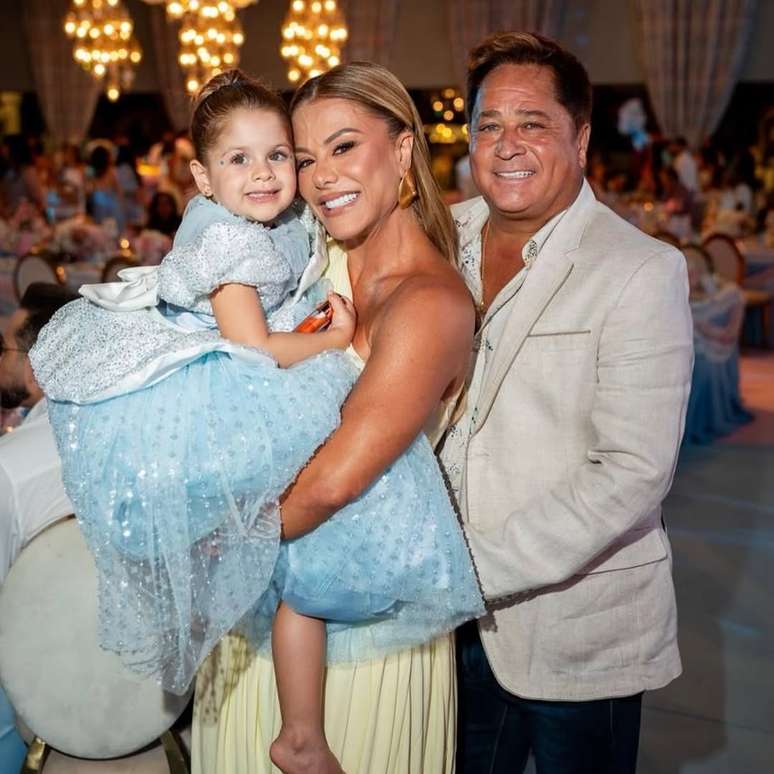 Leonardo comemora aniversário da neta Maria Flor