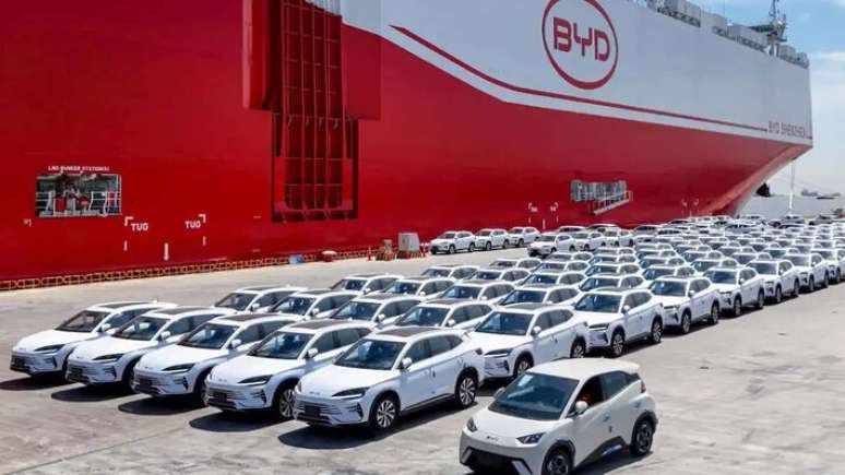 BYD &eacute; a l&iacute;der de vendas de carros eletrificados no Brasil