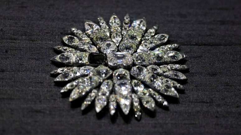 Uma das peças recuperadas após o assalto da Abóbada Verde de Dresden