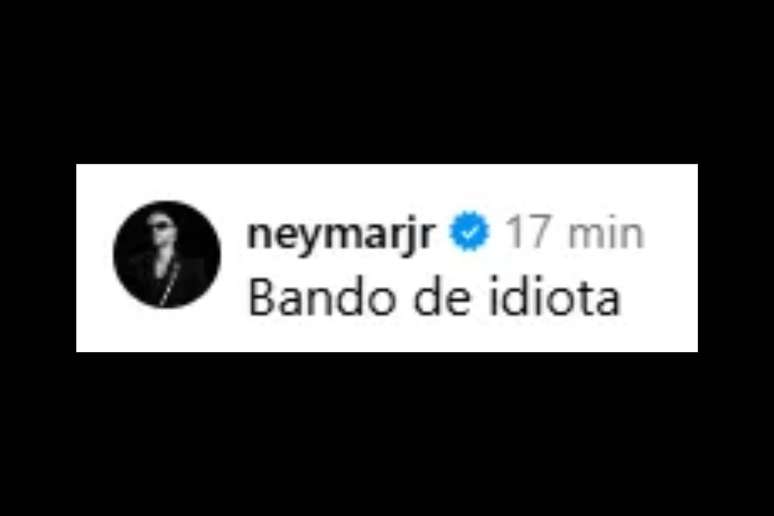 Neymar comenta em publica&ccedil;&atilde;o do pai nas redes sociais &ndash;