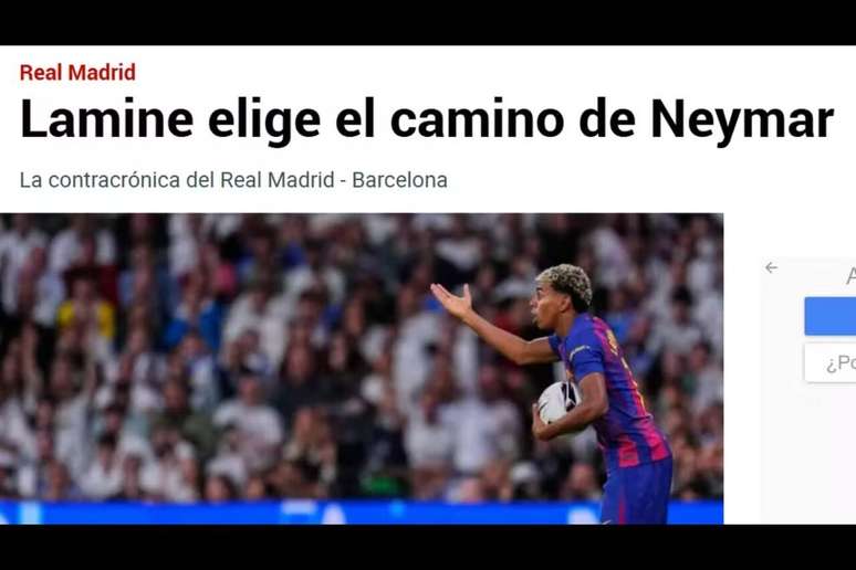 Jornal Marca blasts Lamine Yamal and compares him to Neymar – Jornal Marca blasts Lamine Yamal and compares him to Neymar –