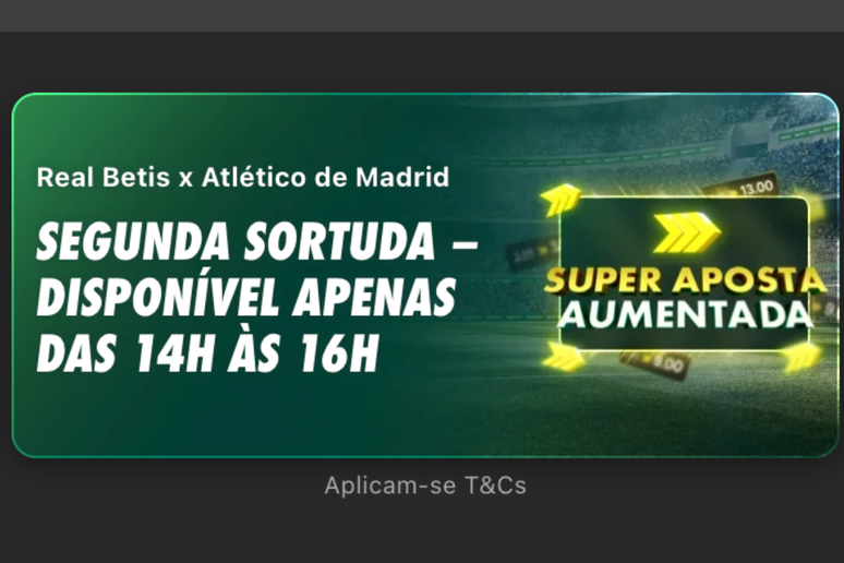 Oferta é por tempo limitado