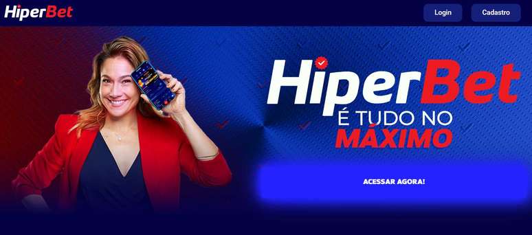 Plataforma da Hiperbet é fácil de mexer e navegar