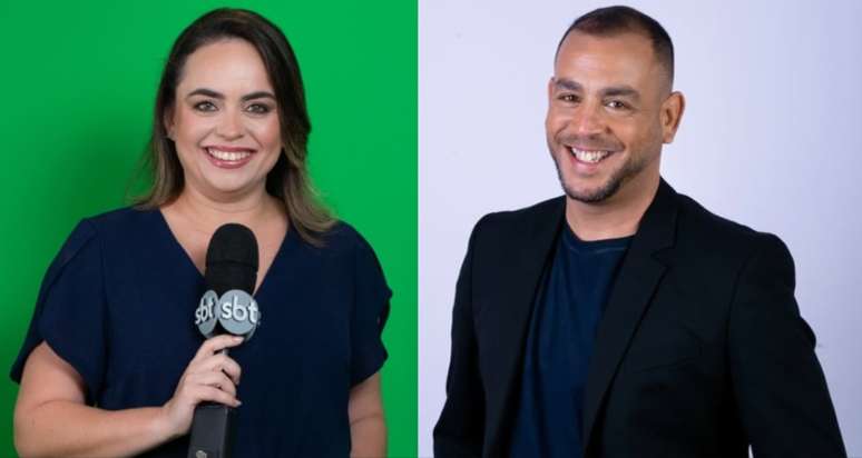 Branca Andrade, ex-SBT Rio, e Murilo Vilas Boas, da afiliada em Salvador
