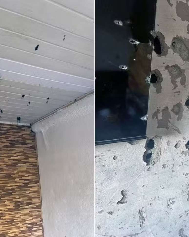 Casa de idosa que foi invadida por criminosos 