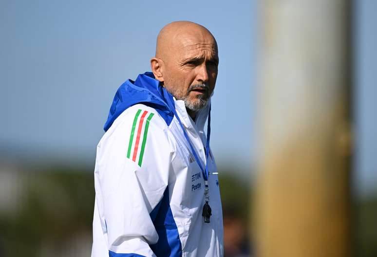 Luciano Spalletti durante sua passagem pela sele&ccedil;&atilde;o italiana 