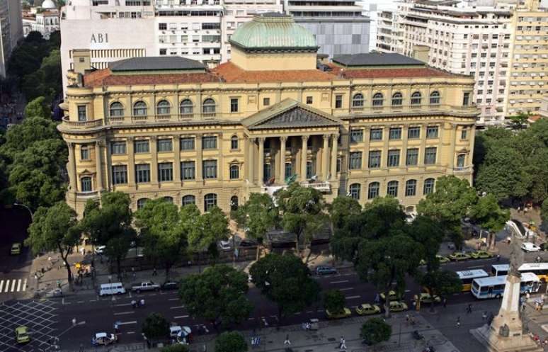 A Biblioteca Nacional fica no centro do Rio de Janeiro
